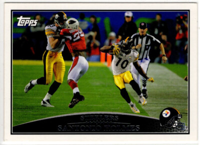 2009 Topps Santonio Holmes No. 165 Pittsburgh Steelers