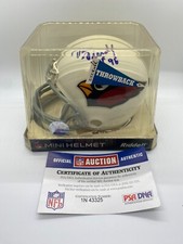 NFL HOF DAN DIERDORF St. Louis Cardinals Signed Autographed Mini Helmet PSA COA