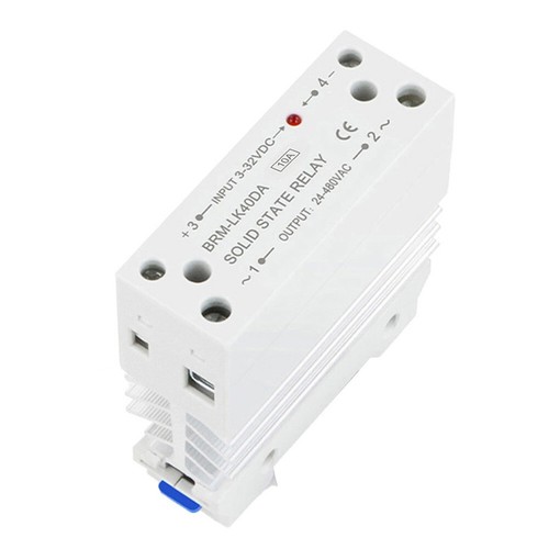 Integrierte Schiene Solid State Relais 10A DC Steuerung AC einphasig kleines SSR - Bild 10 von 24