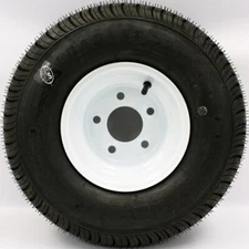 LoadStar 5-hole 8" x 7" White Trailer Wheel & Tire 215/60-8 4ply