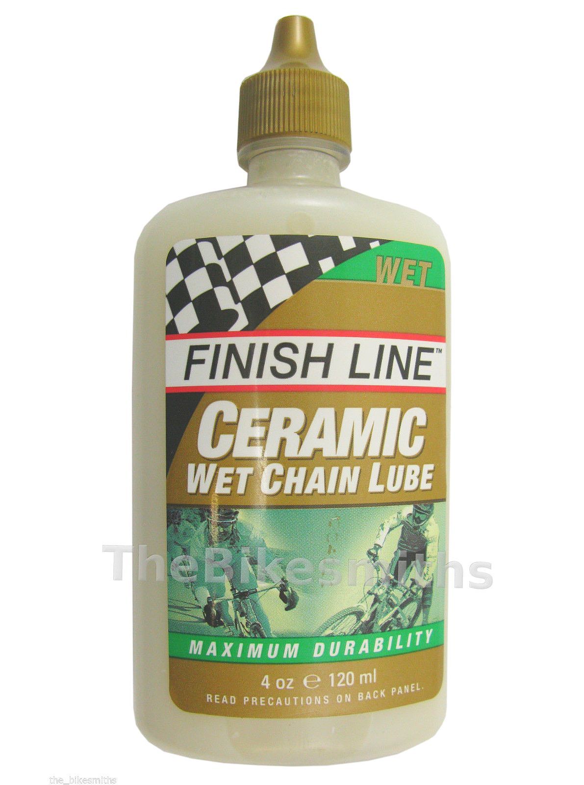 Finish Line Wet Ceramic Bike Lube Chain Oil Drip Bottle Economy Size 4oz