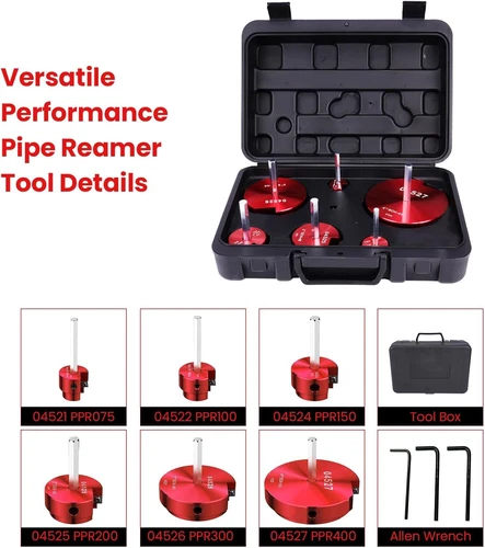 NEW Pipe Fitting Reamer Kit For Reed Tool Clean Ream Extreme Plastic 04529 PPRK6 - Picture 3 of 7