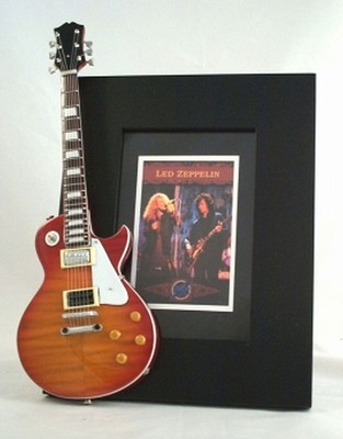 JIMMY PAGE Led Zeppelin Miniature Guitar Frame  LP