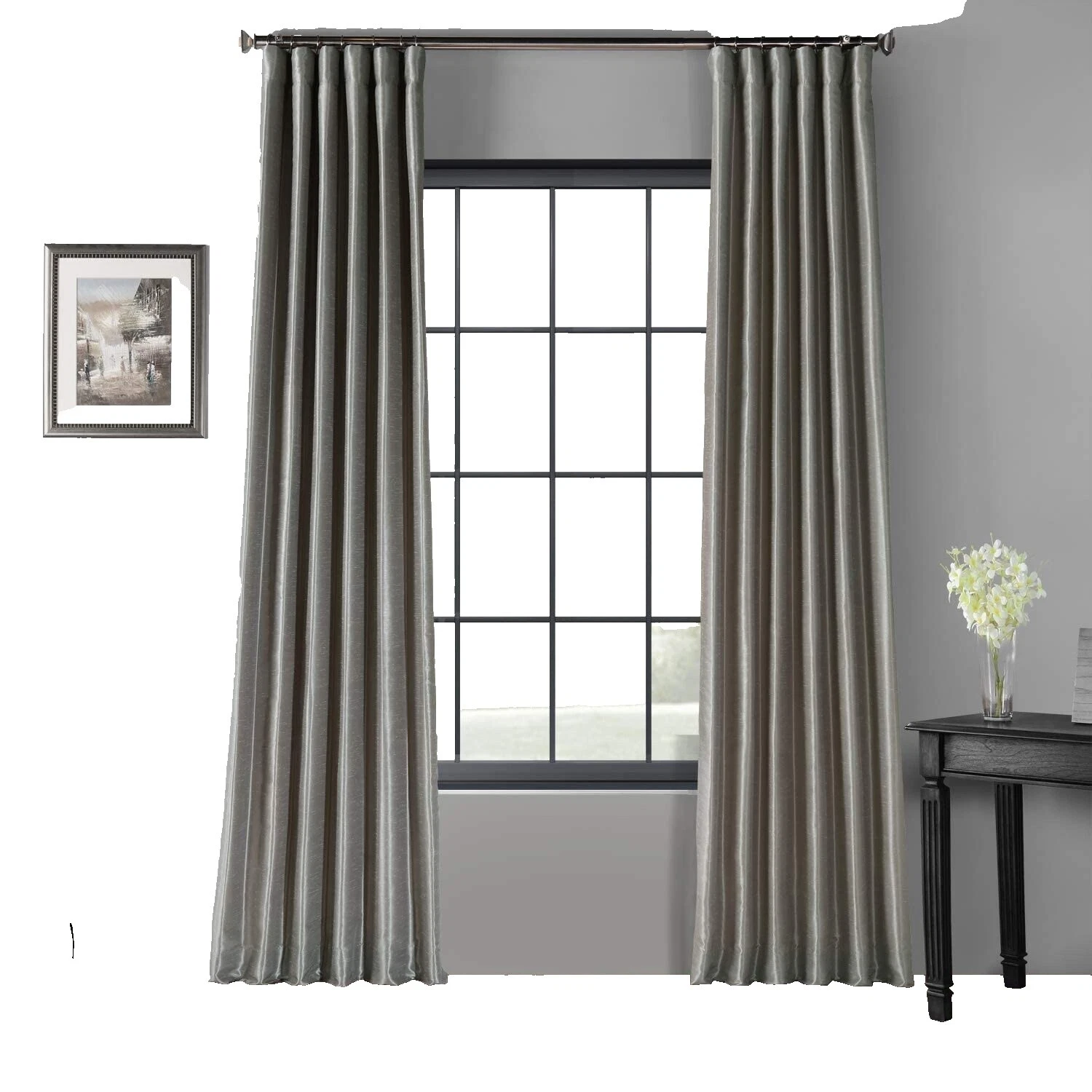 Ventana de Seda de Imitación Cortinas