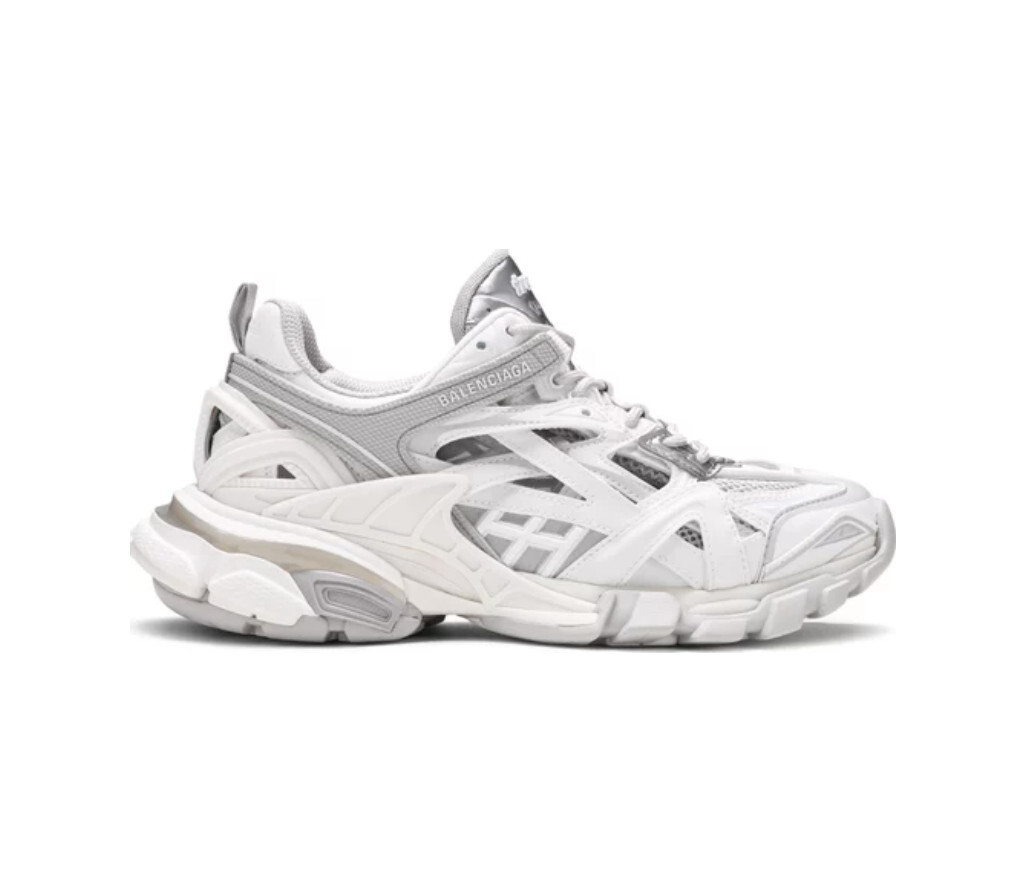 関税込【BALENCIAGA】Track sneakers White/Silver BALENCIAGA Track $1150 Men's White Sneakers New And