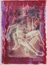 Edouard Mac Avoy: Theatre, Tragedy, Original Lithograph Signed