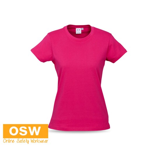 Womens Ice Short Sleeve Tee Ribbed Neck Band Long Lasting & Durable T10022 - Picture 14 of 49
