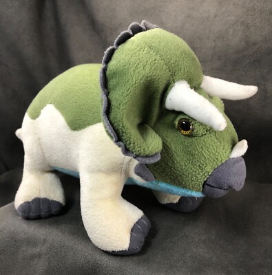 Aurora World Green Triceratops Dinosaur Plush Stuffed Animal! 12â Cute! Clean! | eBay