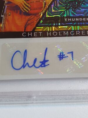 2022 Flux Chet Holmgren RC AUTO GOLD MOJO /10 Rookie Signature