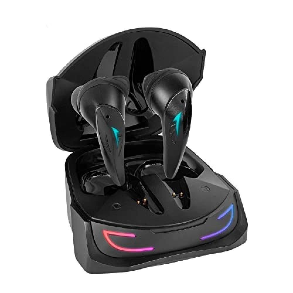 (TG. One Size) MARSGAMING MHI-ULTRA Nero, Cuffie Wireless TWS, RGB Flow, Bluetoo