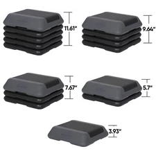 Adjustable Aerobic Step Platform Mini Fitness Body Step Pedal Home Gym Exercise