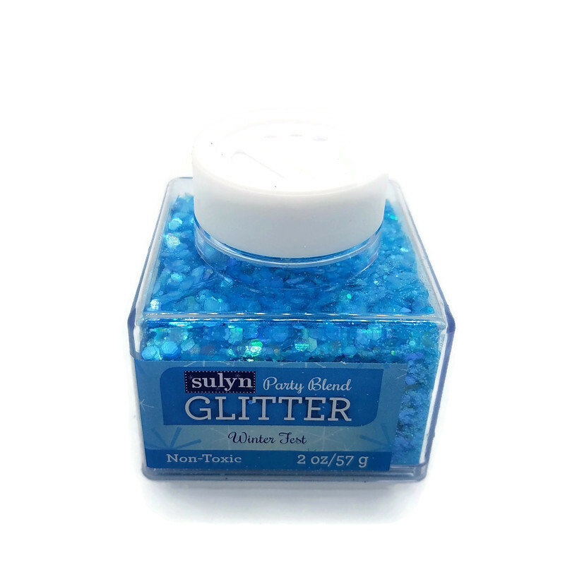 Sulyn Party Blend Glitter Winter Fest 2 oz Container LOT OF TWO Free