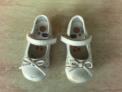 Scarpe Ballerine bimba Chicco n. 25 in pelle bianche | eBay