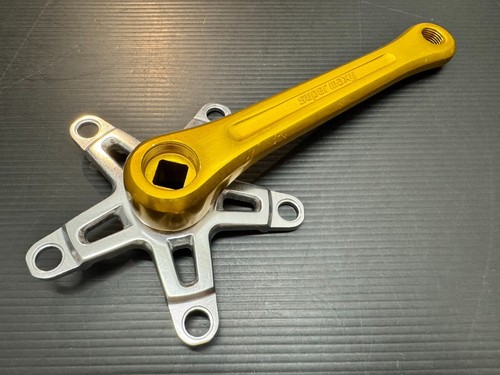 NOS Vintage SUGINO Super Maxy crank arm drive side Gold 170mm old school BMX