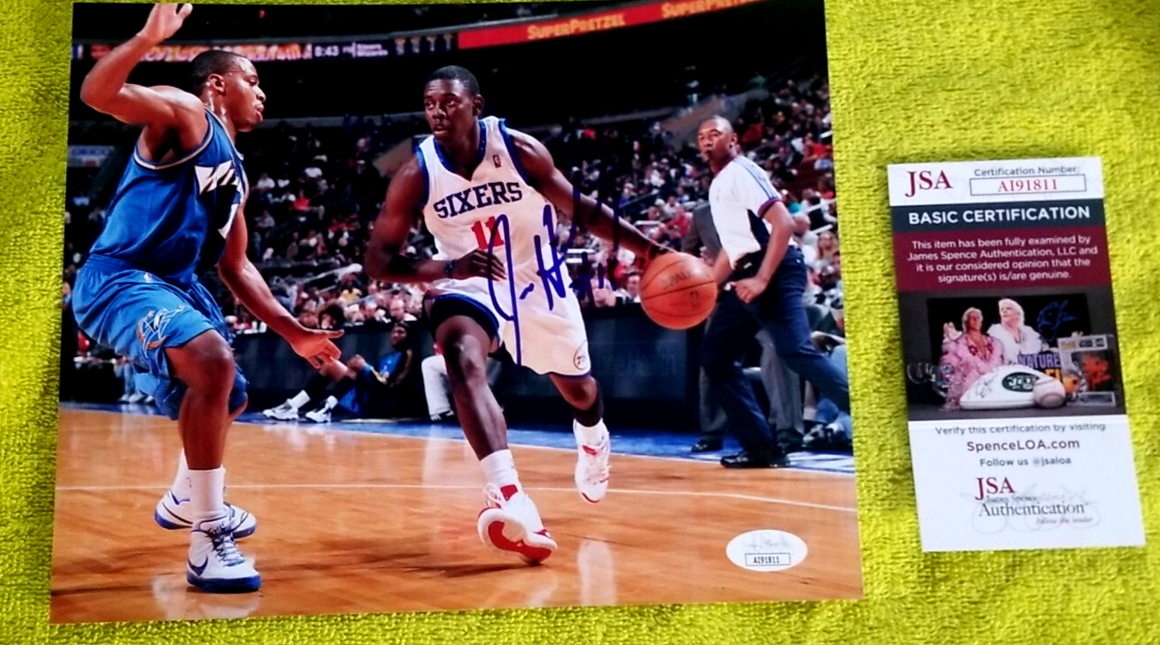 Jrue Holiday Autographed Signed Philadelphia 76ers AUTO 8x10 Photo W/ JSA 