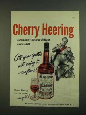 1956 Cherry Heering Liqueur Ad - All Your Guests