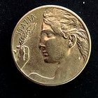 ITALY 1913 - 20 Centesimi - AU Vintage Collectible Flying Nude Woman Coin — photo 2