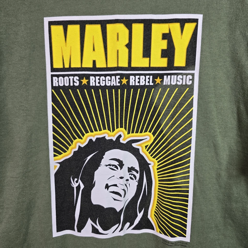 Camisa De Colección Bob Marley Y2K Zion Roots Reggae Música Rebelde Talla 1X Doble Cara Foto 3 de 4