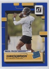 2022 Panini Donruss Rated Rookie Press Proof Blue Chris Oladokun #376 uk2