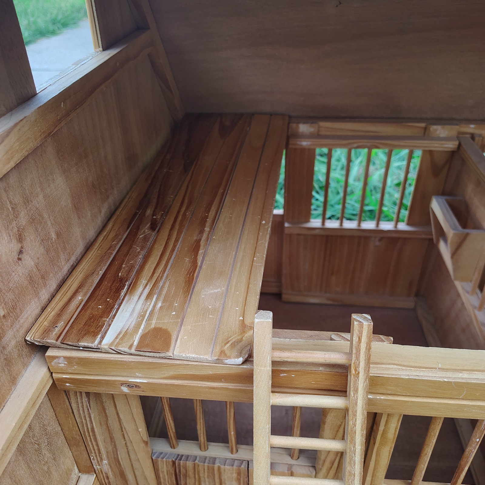 Breyer Deluxe Horsebarn Two Stall Large All Wood Vintage Retired Scale 1:9