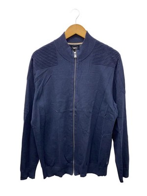 BOSS Knit Sweater (Thick) XL Cotton Navy Solid Color