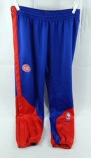 2024-25 Detroit Pistons Ron Harper JR #13 Game Used Blue Warm Up Pants XL 935