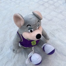 Chuck E Cheese's Plush Promotional Purple Uniform Basketball Jersey Sports