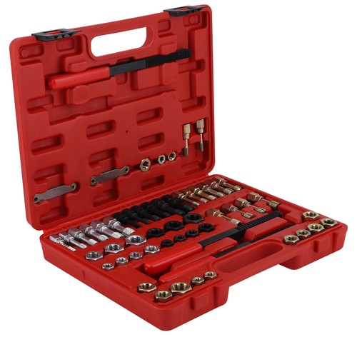 56pcs Thread Restorer Kit Rethread Repair Tool Unc Unf & Metricthread Chaser New - Afbeelding 8 van 15