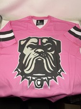 Camiseta de fútbol americano Machine Gun Kelly MGK Cleveland Browns XX NFL rosa llama talla L