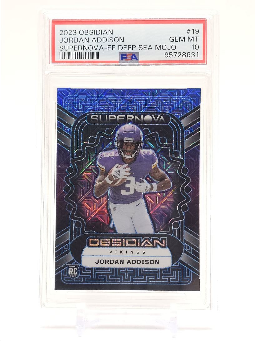 Jordan Addison Panini Obsidian Supernova #19 Electric Etch Deep Sea Mojo