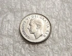 Canada 1950 10 Cents George VI. High Grade Silver EF/aUNC CA615
