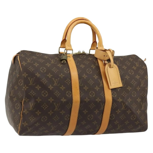 Louis Vuitton Keepall Monogram Canvas Brown Travel Bag
