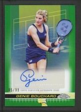 2024 GENIE BOUCHARD 85/99 AUTO TOPPS CHROME GREEN AUTOGRAPHS