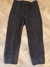 Vintage 60s Woolrich Heavy Wool Hunting Pants 34x29 Adirondack Windowpane Plaid