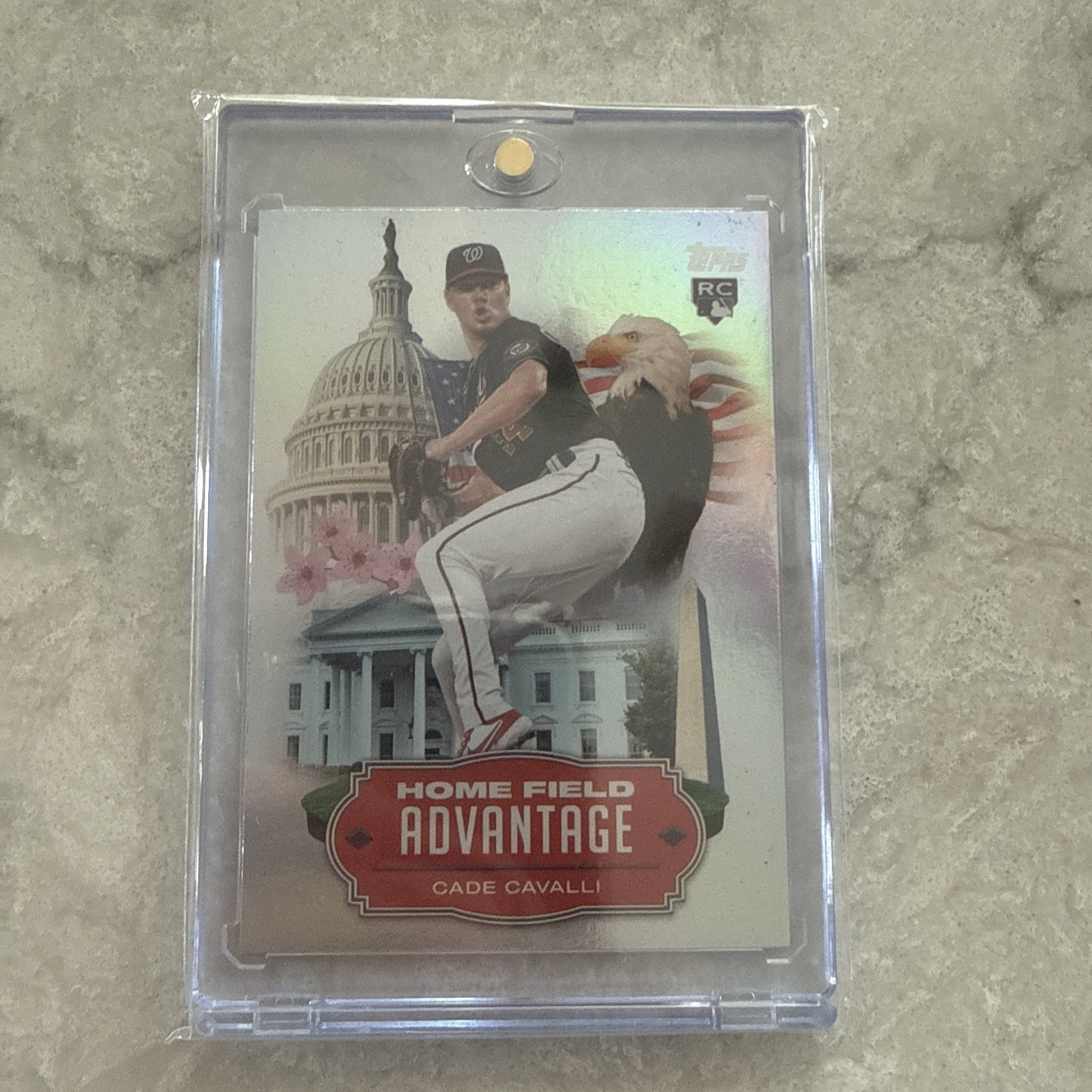 Cade Cavalli Rookie Home Field Advantage Case Hit 2023 Topps Update SP RC Nats