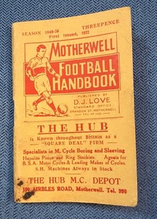 Motherwell Football Club Handbook Season 1949 50
