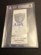 BECKETT Adam Vinatieri Auto NFL Scoring Record Signed Ticket 10/28/18 Bonus 514