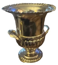 Silver Plate Vintage Urn Small 3.5 “ Tall Japan