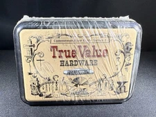 CASE XX 6120 1996 PEANUT TRUE VALUE HARDWARE COMMEMORATIVE POCKET KNIFE WITH TIN