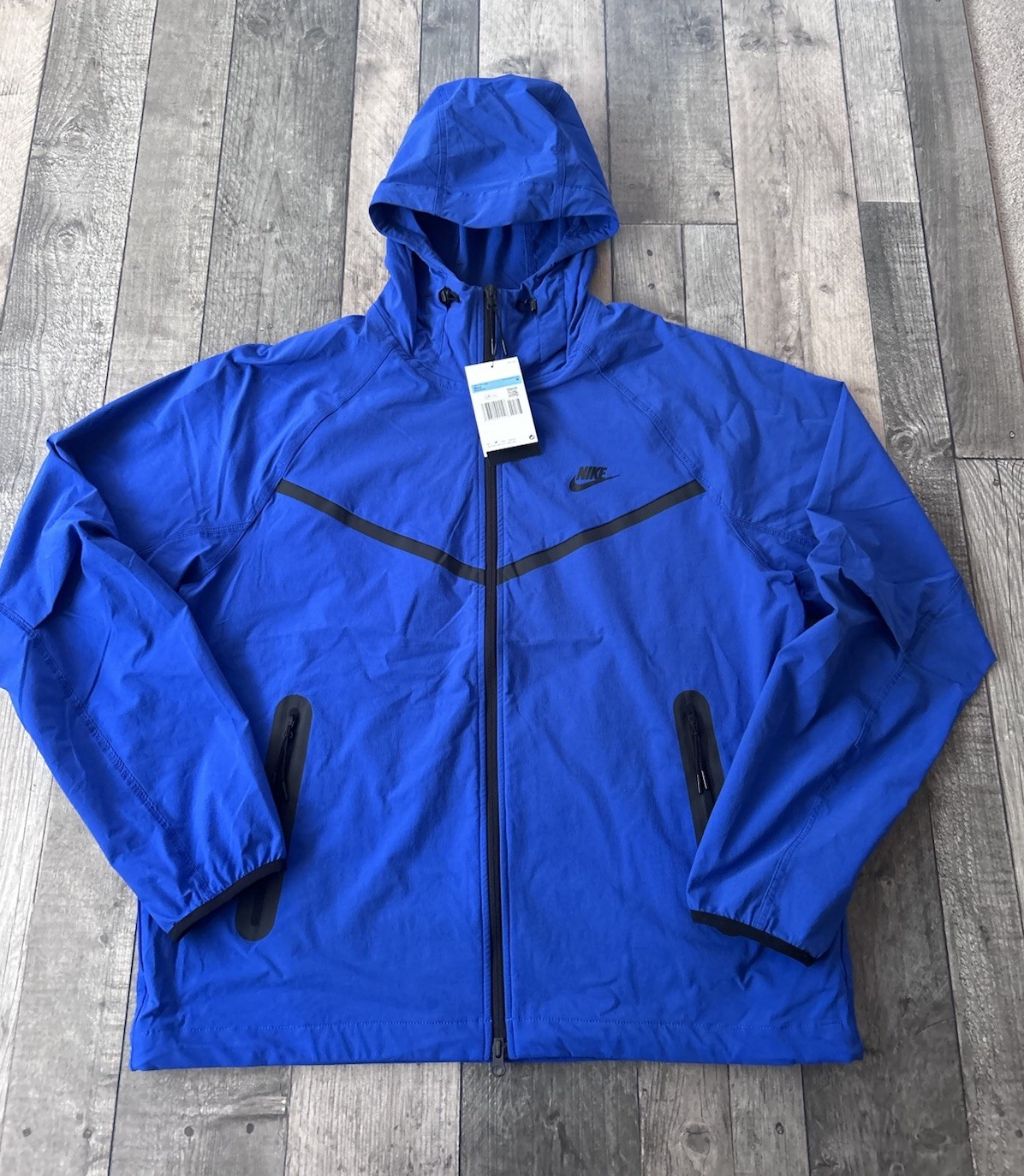 Nike Tech Men's Woven Jacket - Blue / Black - Large | RRP £130 image 4