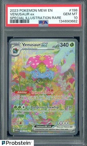 #2 2023 Pokemon Mew En Special Illustration Rare #198 Venusaur Ex PSA 10