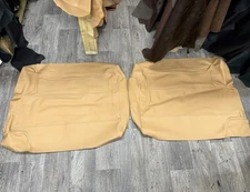 Pair FRONT leather door card covers fit Land Rover Defender 90/110 TDCI TD5 TDI