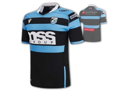 Cardiff Blues Rugby Trikot 22 23 MACRON Blues Shirt Fan Jersey M L XL XXL 3XL