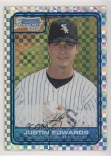 2006 Bowman Draft Chrome Draft Picks X-Fractor 263/299 Justin Edwards #DP14 0l2