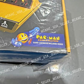2025 Atari 2600+ PAC-MAN Edition Console Wireless Joystick Yellow +Power Adapter