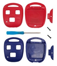 2 Pack Upgraded Replacement Key Fob Keyless Entry Remote Shell 1 Blue  1 Red