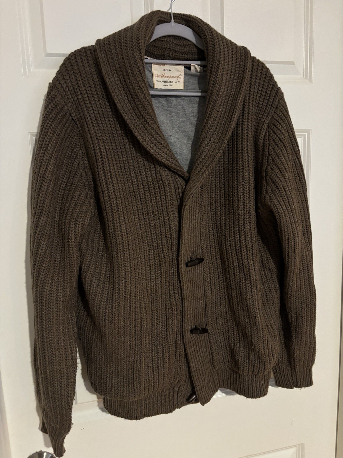 Original Weatherproof Vintage Toggle Sweater, 100… - image 1