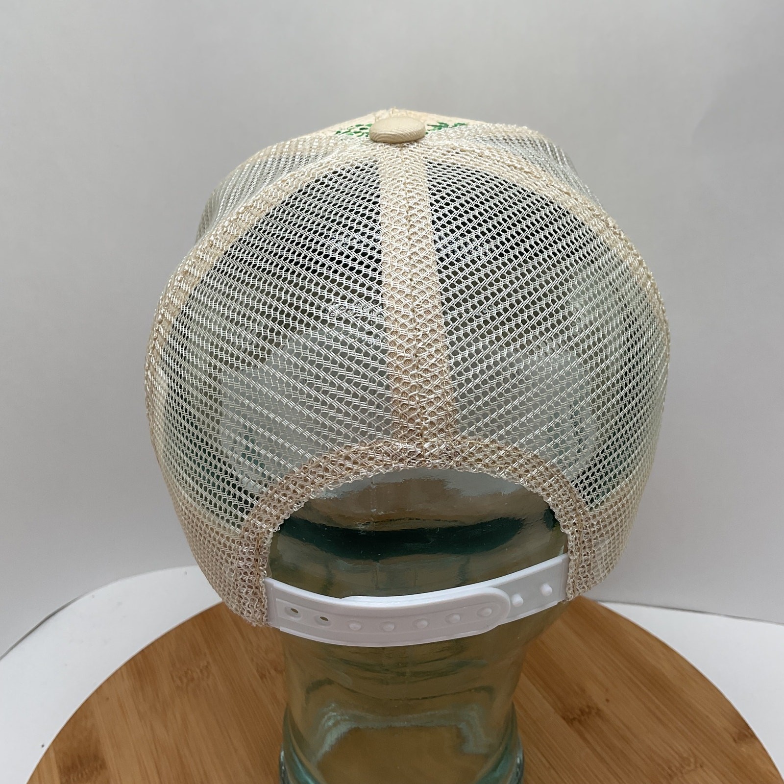 Straw Snapback Mesh Trucker Hat Pineapple Print - image 4