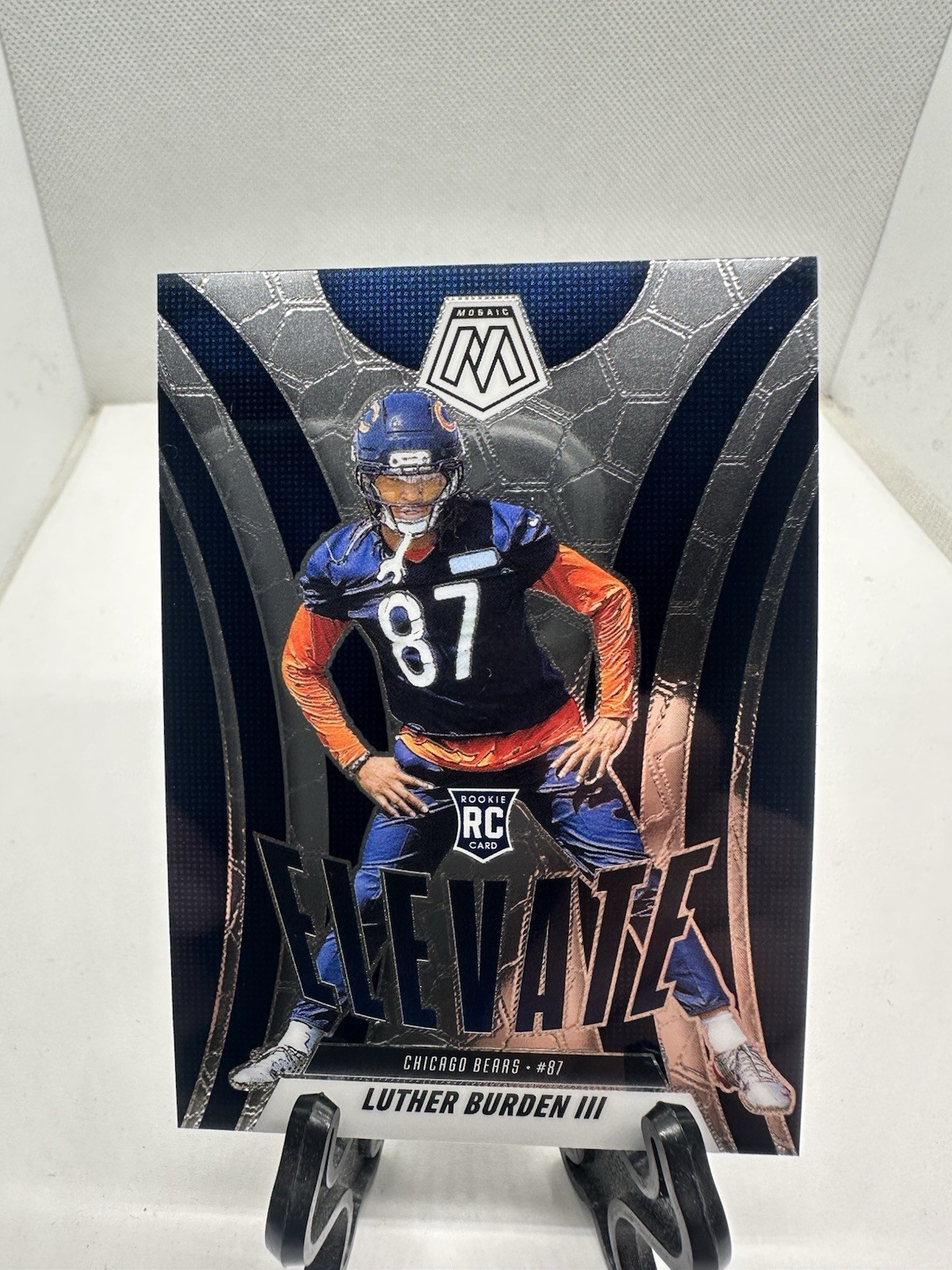 2025 Panini Mosaic - Elevate Luther Burden #7 (RC) Bears B1-7