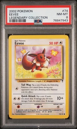 Eevee graded PSA 8 for sale on eBay